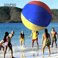 Goupdo 100cm Bơm Hơi Bãi Biển Bóng Khổng Lồ Cho Trẻ Em Người Lớn Mùa Hè Ủng Hộ Bể Bơi Chơi