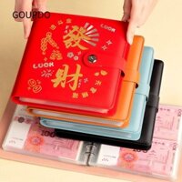 Goupdo 200 Phong Bì Tiết Kiệm Tiền Challeng, Làm Giàu Qua Đêm Tiết Kiệm Tiền Mini Chất Kết Dính Tiết Kiệm Thử Thách, PU Có Thể Tái Sử Dụng Tiết Kiệm Dung Tích Lớn Tờ Thử Thách Trẻ Em