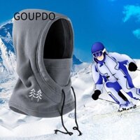 Goupdo Mũ Trượt Tuyết Cho Nữ, Thời Tiết Lạnh Che Mặt Nam Balaclava Mặt, Quà Tặng Bắc Cực Lông Cừu Hood Che Mặt Khăn quàng Cổ
