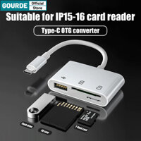 Gourmet Hot Bán Loại C Adapter Tf Cf Sd Đầu Đọc Thẻ Nhớ Loại C Card Adapter Cho IPhone 15 16 VIVO OPPO Macbook Huawei Xiaomi Otg Writer Compact Flash