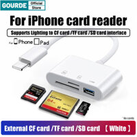 Gourmet Mới 3 Trong 1 Đầu Đọc Thẻ Sang Sd Tf U Đĩa 0W Sạc Camera Bộ Nhớ Cho Ipad Macbook Cho iPhone 7 8 14 12 11 13 Pro X Max 3