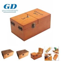 Gourmetdelight Hộp vô dụng, Màu gỗ Để tôi một mình Hộp điện tử vô dụng, Trang trí nội thất sáng tạo Đồ chơi vui nhộn Hộp gỗ thú vị Đồ chơi trẻ em