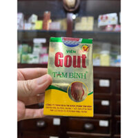 Gout Tam Bình-trị các chứng về Gout cấp và mãn tinh. Mua 3 hộp tặng 1 chai rượu xoa bóp phật bà (30k)