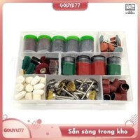 [Gouyu77] 262 Cái / lốc Dụng Cụ Điện Bộ Phụ Kiện Dụng Cụ Xoay Phù Hợp Cho Máy Khoan Mini Mài Đánh Bóng Chất Kết Nối Điện