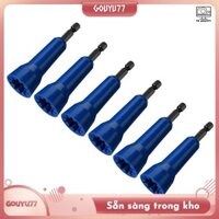 [Gouyu77] 6 Ổ cắm kết nối dây xoắn Nut Twister, Trình điều khiển đầu nối dây với các bộ phận Chuck 1 / 4 Inch