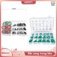 [Gouyu77] 60 CÁI 9 kích cỡ Bộ đệm hệ thống điều hòa không khí, 270 CÁI 18 kích cỡ A / C O Vòng đệm cao su Vòng chữ O