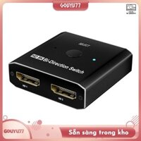 [Gouyu77] Bộ chia tương thích 1 trong 2 8K @ 60HZ -Công tắc 2.1 tương thích, dành cho /, Chơi game, Lớp học, Máy chiếu Phụ kiện phụ tùng nhôm