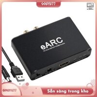 [Gouyu77] -Bộ chuyển đổi âm thanh EARC ARC tương thích màu đen 192Khz cho DTS Atoms AC3