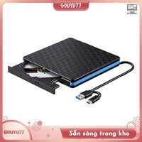 [Gouyu77] Đầu DVD Ổ Đĩa Quang Ngoài Type-C USB 3.0 Đầu Đọc Thẻ CD / DVD 2 Trong 1 Ổ Đĩa RW Đầu Phát Quang Ngoài Đầu Ghi Máy Tính 1 Bộ