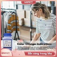 [Gouyu77] Hạt hút ẩm có thể tái sử dụng Màu sắc chỉ ra Chất hút ẩm Giảm ẩm Hạt chỉ báo màu xanh lam để lưu trữ Tủ quần áo ô tô