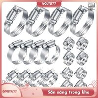 [Gouyu77] Kẹp ống thép không gỉ 20 mảnh, 1 / 4-2 Inch (6-51mm) Kẹp ống bánh răng giun có thể điều chỉnh cho hệ thống nước, máy móc