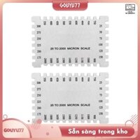 [Gouyu77] Lược màng ướt bằng thép không gỉ Sơn phủ màng ướt Máy đo độ dày Lược đo màng
