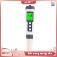 [Gouyu77] Máy đo PH 3 trong 1 TDS / PH / Nhiệt độ cho nước, Máy đo PH kỹ thuật số 0-14 PH, Máy kiểm tra chất lượng nước có độ chính xác cao 0,01 Dễ sử dụng