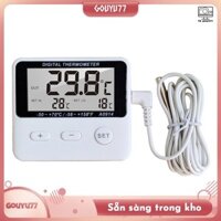 [Gouyu77] Nhiệt kế cảm biến đầu dò kỹ thuật số LCD Mini Bình nước Bể bơi Tủ lạnh Bể cá Nhiệt kế Cellar
