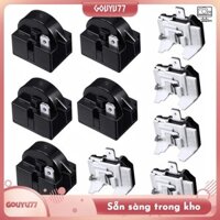 [Gouyu77] Rơle máy nén lạnh và bộ quá tải 5 bộ, Rơle khởi động PTC QP2-4R7 4.7 Ohm 1 chân và Bộ bảo vệ 6750C-0005P