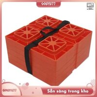 [Gouyu77] Tấm lót san lấp mặt bằng RV hạng nặng Khối san lấp mặt bằng lồng vào nhau Tấm chặn bánh xe Caravan cho lốp xe ô tô