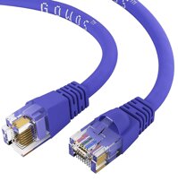 GOWOS 100-Pack, Cat5e Ethernet Cable (3 Feet - Purple) UTP - Computer Network Cable with Snagless Connector - RJ45 10Gbps High Speed LAN Internet P...