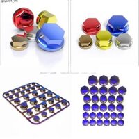 goya101 Nắp chụp ốc bằng nhựa ABS mạ titan trang trí xe máy