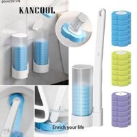 goya220 Bàn chải vệ sinh dùng một lần Cây đũa phép Bàn chải vệ sinh Bộ đầu có thể thay thế