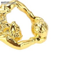 goya220 [Trong Kho] Bóng đá Cúp thủ môn xuất sắc nhất bóng kim loại Đồ trang trí cúp Quà lưu niệm dành cho người hâm