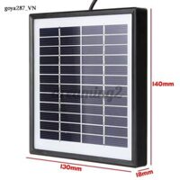 goya287 Tấm pin năng lượng mặt trời nhỏ gọn bằng Poysilicon loại A 140x130 X 18mm 5w 12v kèm