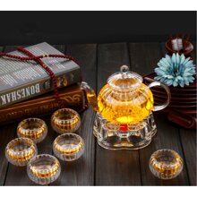 Bộ ấm chén pha trà thủy tinh Zeno SET51