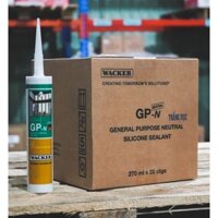 GPN - COMBO 1 THÙNG(25 CHAI) SILICONE WACKER GPN(A500). Keo silicone trung tính chuyên dán nhôm kính.