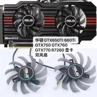 [Gpu fan] Miễn Phí Vận Chuyển Thương Hiệu Mới Asus GTX660 GTX670 GTX680 GTX690 Card Đồ Họa Quạt Kép FD7010H12S