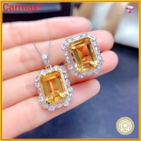 [Gra Moissanite] Vòng cổ vòng cổ Citrine mới