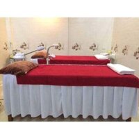 Gra thun giường spa, ga giường gội, giường mi, phun xăm nhiều màu(chất thun)