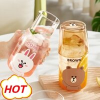 Graby2023line FRIENDS Cốc nước thủy tinh Nồi cà phê Nồi sữa Bộ chai nước lạnh gia đình Giải trí Cốc sữa nước lạnh có giá trị cao Cốc nước uống hàng ngày Cốc nước Giá trị CP tuyệt vời