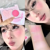 Gracebabiance Blush Blusher Puree làm sáng Rouge + Phấn Mini