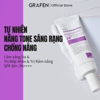 [Grafen] Kem chống nắng tông màu tím DERMABIOME 50ml [SPF50 +, PA + + + + / Chống nhăn / Làm sáng da / Kem chống nắng]
