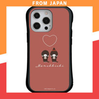 Grand Sunk Monchhichi i select Glass Case for iPhone 13 Pro [Peekaboo] Red