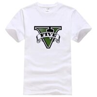 Grand Theft Auto 5 Game Printed Gta-5 T Shirt Men Casual GTA 5 T-shirt Brand TShirts Cotton Tees Camisa #043 YY