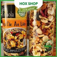 Granola 5 % yến mạch, hạt ngũ cốc giảm cân, thực phẩm dinh dưỡng cho người tập gym, yoga ăn kiêng Hox shop