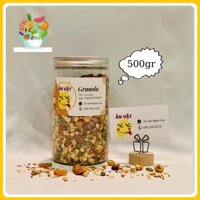 Granola 500gr siêu giàu dinh dưỡng, siêu hạt 7 loại🥰🥰yến mạch, hạt bí, hạt hướng dương, nho khô, hạt điều, hạt hạnh nhân