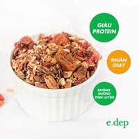 Granola Giàu Protein - Homemade Eat Clean, không đường, phù hợp với người ăn thuần chay