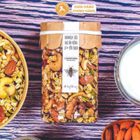 Granola L'angfarm siêu hạt ăn kiêng 45% yến mạch, Bao bì handmade đẹp mắt