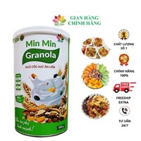 GRANOLA Min Min _ Ngũ cốc sấy nguyên hạt chuẩn ORGANIC 9 loại hạt (Loại mới nhất)