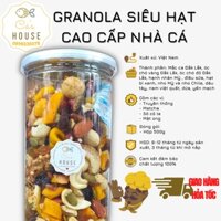 Granola Siêu Hạt Cao Cấp Nhà Cá Ngũ Cốc Dinh Dưỡng Nguyên Hạt Không Đường Ăn Kiêng Tốt Cho Sức Khỏe