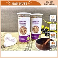 Granola Siêu Hạt Hannuts - Granola Hỗ Trợ Giảm Cân, Tốt Cho Sức Khỏe, Giàu Chất Dinh Dưỡng (Hộp 500gr)