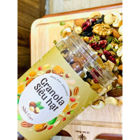 Granola SIÊU HẠT NHÀ GẠO ORGANIC, hạt dinh dưỡng cho mẹ bầu, trẻ em, người ăn kiêng chế độ