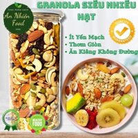 Granola Siêu Hạt & Quả Ăn Kiêng Giảm Cân 500gr, Thay Thế Đồ Ăn Vặt, Ngũ cốc giảm cân thêm Macca 0979739918