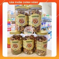 Granola siêu Hạt & Quả ăn kiêng 500gr, Thay Thế Đồ Ăn Vặt, Ngũ cốc giảm cân thêm Macca, Óc chó đỏ, Dâu tây