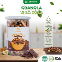 Granola vị soocla 300G LoliFood, ngu cốc cho người tập Gym, Yoga, ăn kiêng, tiểu đường, giảm cân, ăn vặt healthy