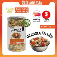 Granola yến mạch mix 7 loại hạt dinh dưỡng ăn liền - giòn thơm - 500gr