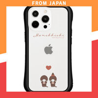 Gransank i Select Clear iPhone 13 Pro Compatible Clear Case (Impact-Resistant TPU Bumper) [Monchhichi/Peek-a-Boo]