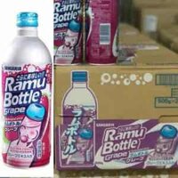 Grape Ramu Bottle Sangaria Soda vị nho Nhật Bản thùng 24 chai * 500 ml