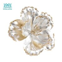 Grara 2x Giáng Sinh Nhân Tạo Hoa Cây Giáng Sinh Vật Trang Trí Nhẹ Lấp Lánh Hoa Giáng Sinh Cho Nghĩa Trang Ngày Lễ Vòng Hoa
